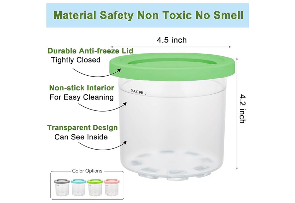 Containers of 4 pcs for ninja blender