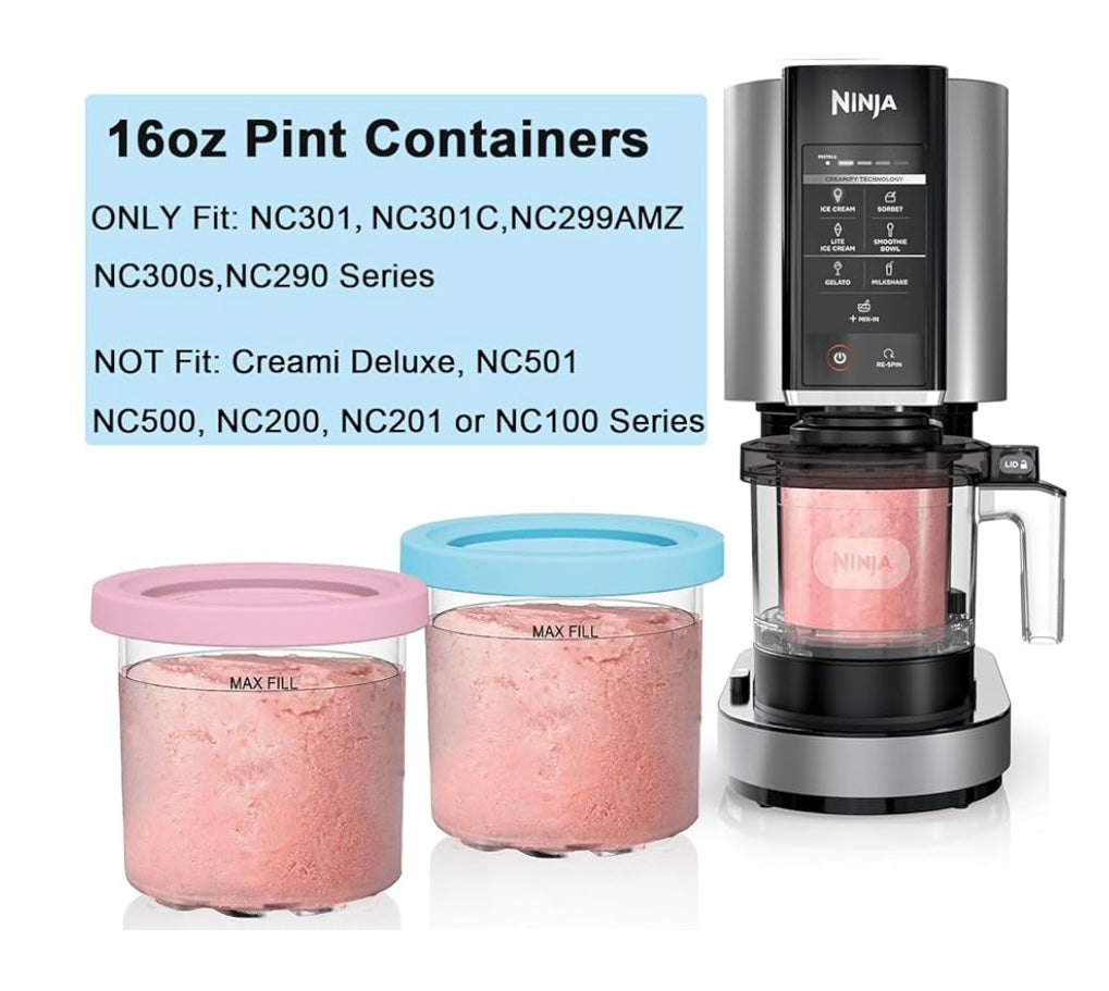 Containers of 4 pcs for ninja blender