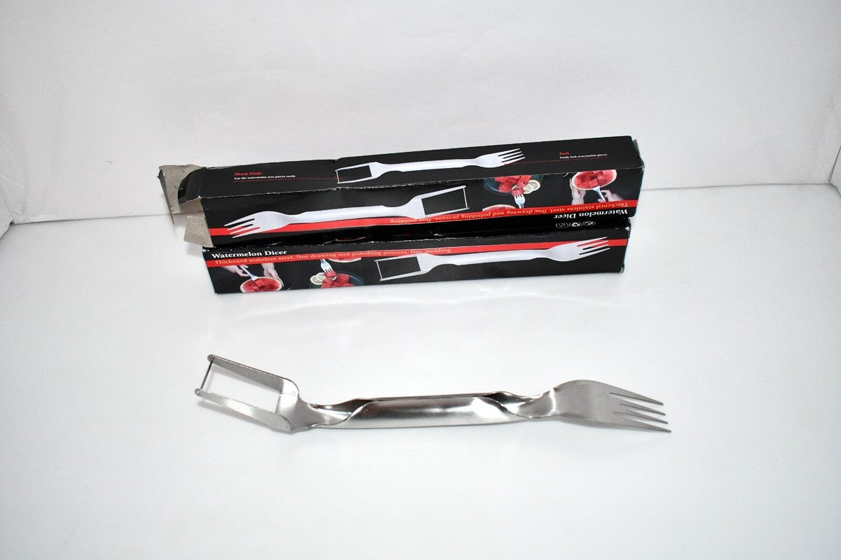 Fork watermelon cut